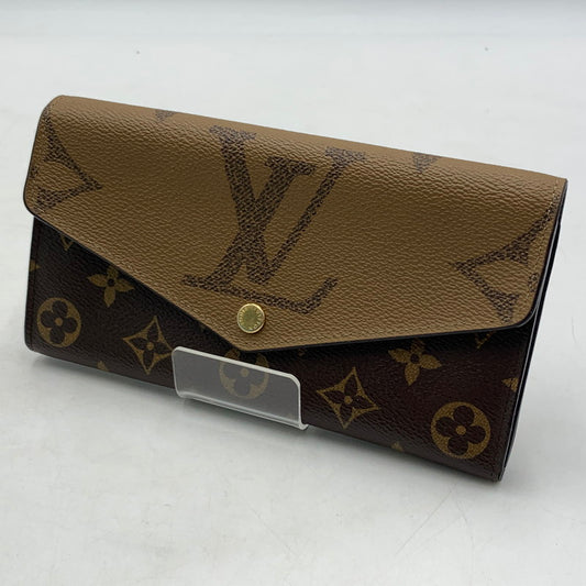 【中古品】【メンズ】 LOUIS VUITTON ルイ・ヴィトン M80726 モノグラム ジャイアント リバース ポルトフォイユ サラ 財布 長財布 ロングウォレット 179-260613-ko-05-tei カラー：ブラウン 万代Net店
