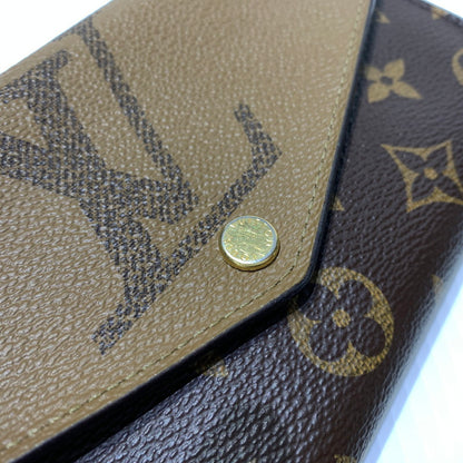 【中古品】【メンズ】 LOUIS VUITTON ルイ・ヴィトン M80726 モノグラム ジャイアント リバース ポルトフォイユ サラ 財布 長財布 ロングウォレット 179-260613-ko-05-tei カラー：ブラウン 万代Net店