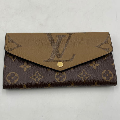 【中古品】【メンズ】 LOUIS VUITTON ルイ・ヴィトン M80726 モノグラム ジャイアント リバース ポルトフォイユ サラ 財布 長財布 ロングウォレット 179-260613-ko-05-tei カラー：ブラウン 万代Net店