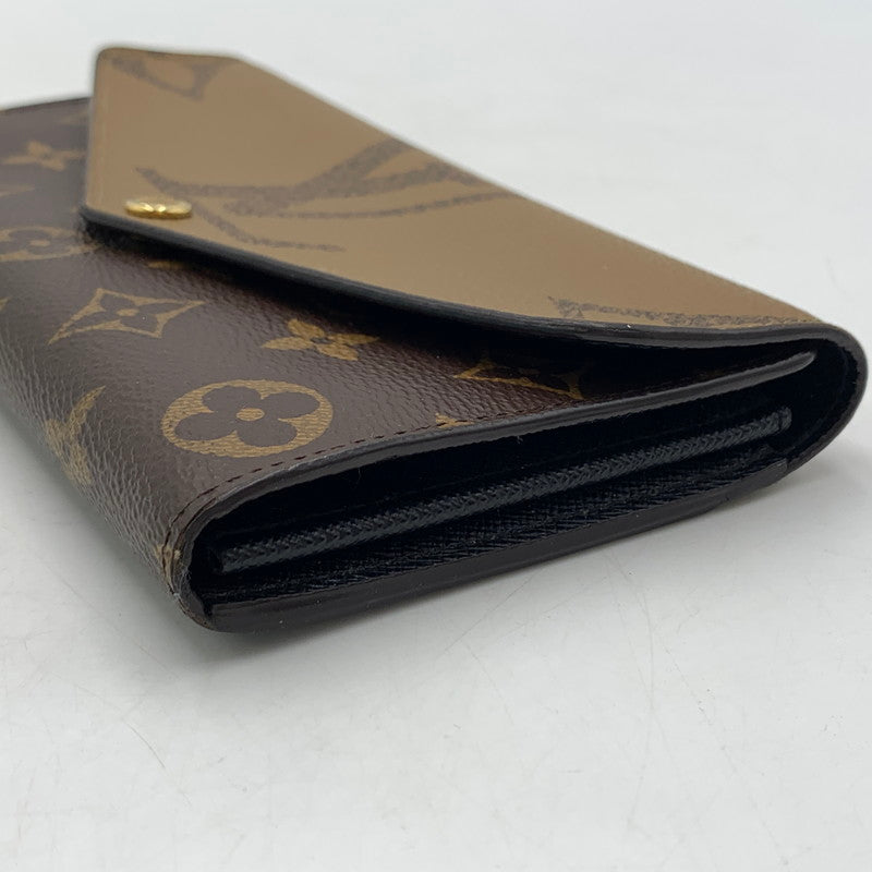 【中古品】【メンズ】 LOUIS VUITTON ルイ・ヴィトン M80726 モノグラム ジャイアント リバース ポルトフォイユ サラ 財布 長財布 ロングウォレット 179-260613-ko-05-tei カラー：ブラウン 万代Net店