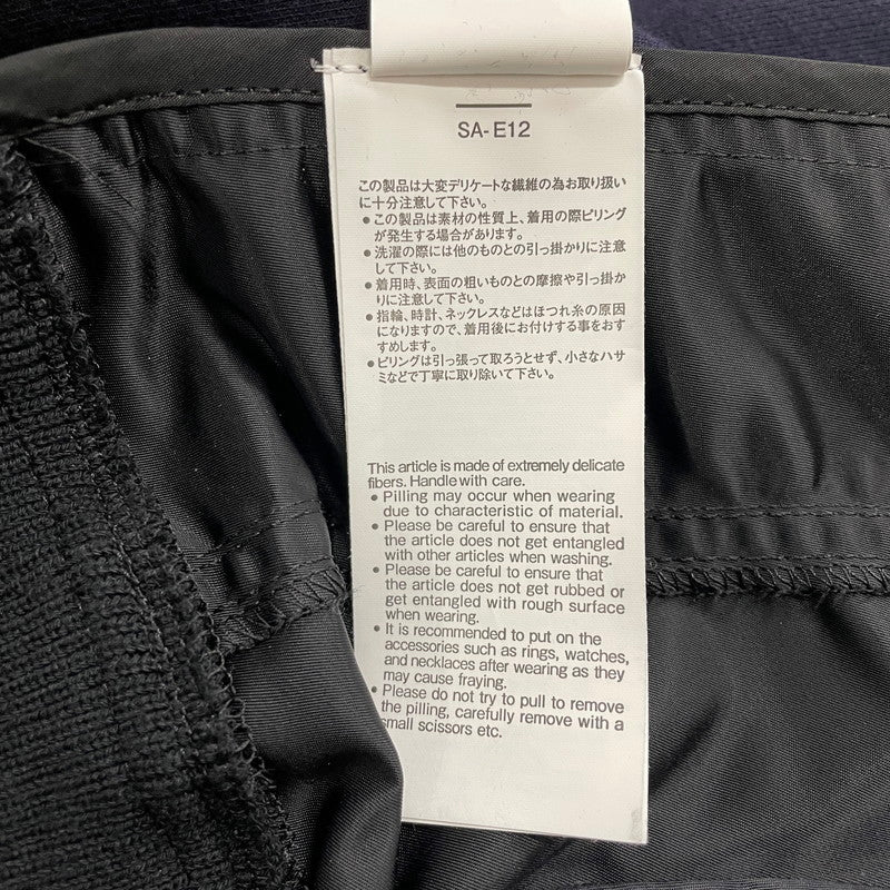 【中古品】【メンズ】 SACAI サカイ SPONGE SWEAT × NYLON TWILL HOODIE SCM-219 AD2025 スポンジスウェット × ナイロンツイル フーディ 長袖 トップス ジップパーカー 140-260612-yo-06-tei サイズ：1 カラー：ブラック 万代Net店