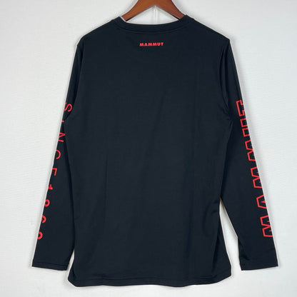 【中古品】【メンズ】 MAMMUT マムート QD LOGO PRINT L/S TEE 1016-01030 キューディ ロゴ プリント ロングスリーブ Tシャツ 長袖 トップス 144-260714-sa-04-tei サイズ：XL カラー：ブラック 万代Net店