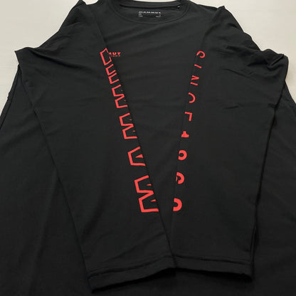 【中古品】【メンズ】 MAMMUT マムート QD LOGO PRINT L/S TEE 1016-01030 キューディ ロゴ プリント ロングスリーブ Tシャツ 長袖 トップス 144-260714-sa-04-tei サイズ：XL カラー：ブラック 万代Net店
