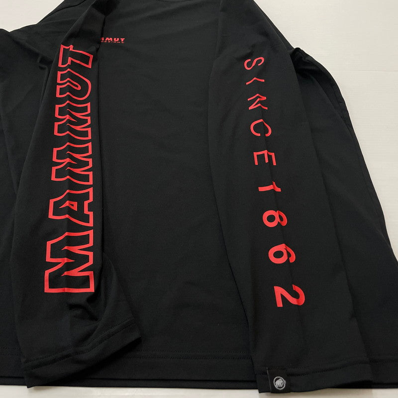 【中古品】【メンズ】 MAMMUT マムート QD LOGO PRINT L/S TEE 1016-01030 キューディ ロゴ プリント ロングスリーブ Tシャツ 長袖 トップス 144-260714-sa-04-tei サイズ：XL カラー：ブラック 万代Net店