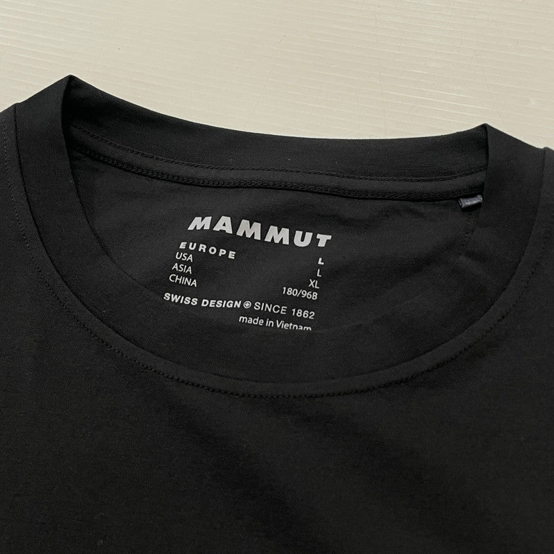 【中古品】【メンズ】 MAMMUT マムート QD LOGO PRINT L/S TEE 1016-01030 キューディ ロゴ プリント ロングスリーブ Tシャツ 長袖 トップス 144-260714-sa-04-tei サイズ：XL カラー：ブラック 万代Net店