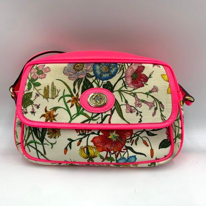 【現状渡し品】【レディース】 GUCCI グッチ 550147-493492 フローラ ショルダーバック キャンバスレザー カバン クロスボディ フラワーデザイン 180-260615-ko-04-tei カラー：マルチ 万代Net店