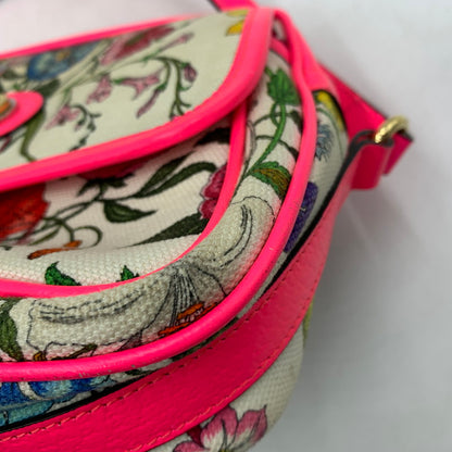 【現状渡し品】【レディース】 GUCCI グッチ 550147-493492 フローラ ショルダーバック キャンバスレザー カバン クロスボディ フラワーデザイン 180-260615-ko-04-tei カラー：マルチ 万代Net店
