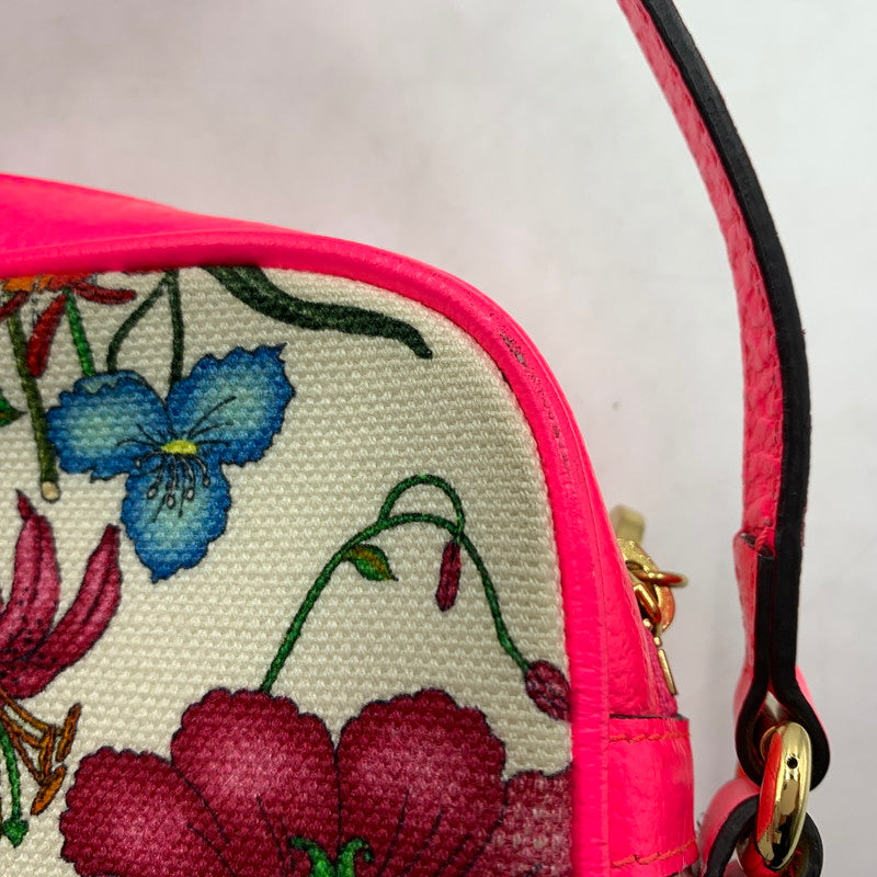 【現状渡し品】【レディース】 GUCCI グッチ 550147-493492 フローラ ショルダーバック キャンバスレザー カバン クロスボディ フラワーデザイン 180-260615-ko-04-tei カラー：マルチ 万代Net店
