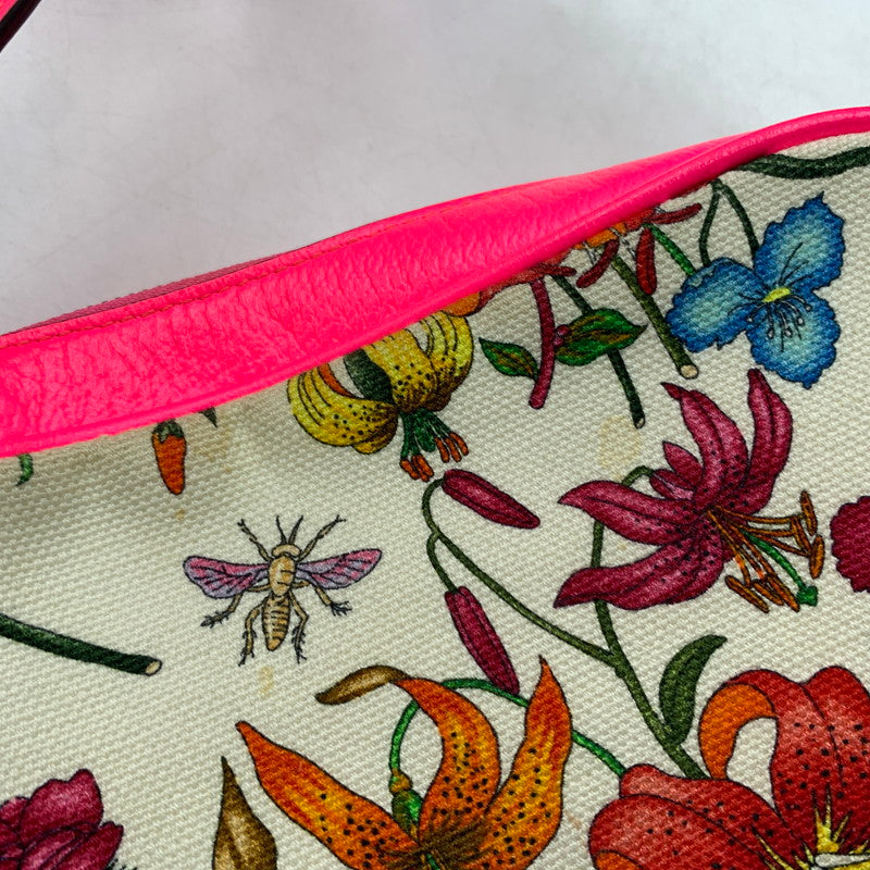 【現状渡し品】【レディース】 GUCCI グッチ 550147-493492 フローラ ショルダーバック キャンバスレザー カバン クロスボディ フラワーデザイン 180-260615-ko-04-tei カラー：マルチ 万代Net店