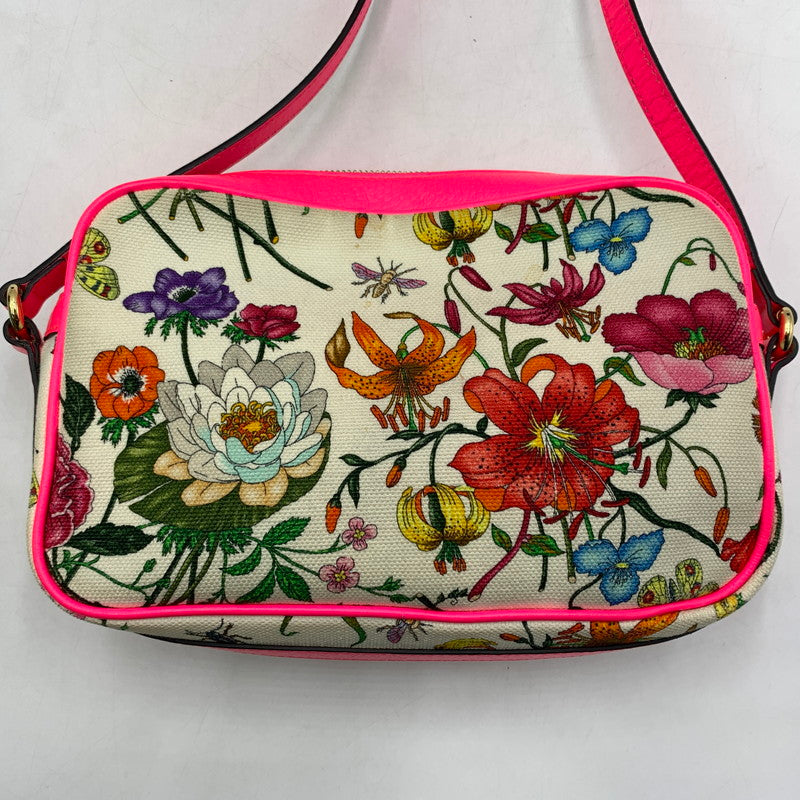 【現状渡し品】【レディース】 GUCCI グッチ 550147-493492 フローラ ショルダーバック キャンバスレザー カバン クロスボディ フラワーデザイン 180-260615-ko-04-tei カラー：マルチ 万代Net店