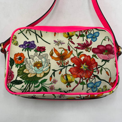 【現状渡し品】【レディース】 GUCCI グッチ 550147-493492 フローラ ショルダーバック キャンバスレザー カバン クロスボディ フラワーデザイン 180-260615-ko-04-tei カラー：マルチ 万代Net店