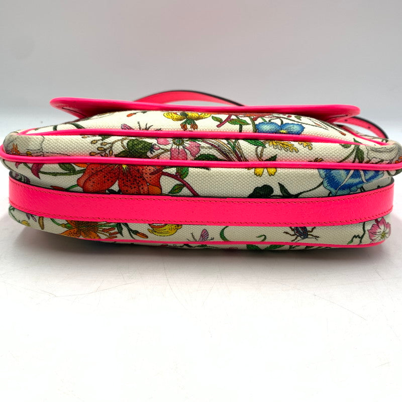 【現状渡し品】【レディース】 GUCCI グッチ 550147-493492 フローラ ショルダーバック キャンバスレザー カバン クロスボディ フラワーデザイン 180-260615-ko-04-tei カラー：マルチ 万代Net店