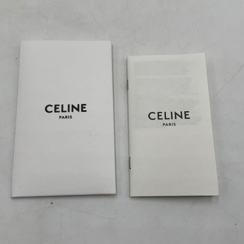 【中古品】【メンズ/レディース】 CELINE セリーヌ トリオンフ キーリング付き コインケース 財布 カードケース 182-260615-ko-02-tei カラー：ブラウン系 万代Net店