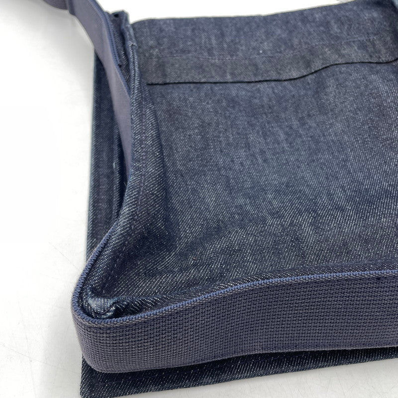 【中古品】【メンズ】 HUNTING WORLD ハンティングワールド DENIM SHOULDER BAG デニム ショルダーバッグ カバン 188-260809-nm-53-tei カラー：ネイビー 万代Net店