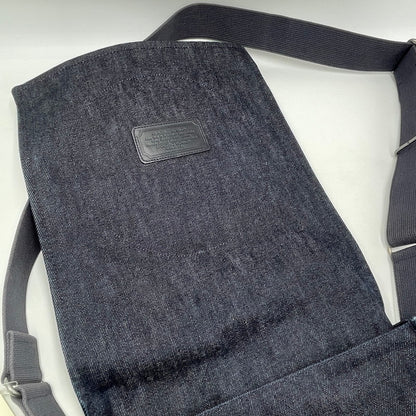 【中古品】【メンズ】 HUNTING WORLD ハンティングワールド DENIM SHOULDER BAG デニム ショルダーバッグ カバン 188-260809-nm-53-tei カラー：ネイビー 万代Net店