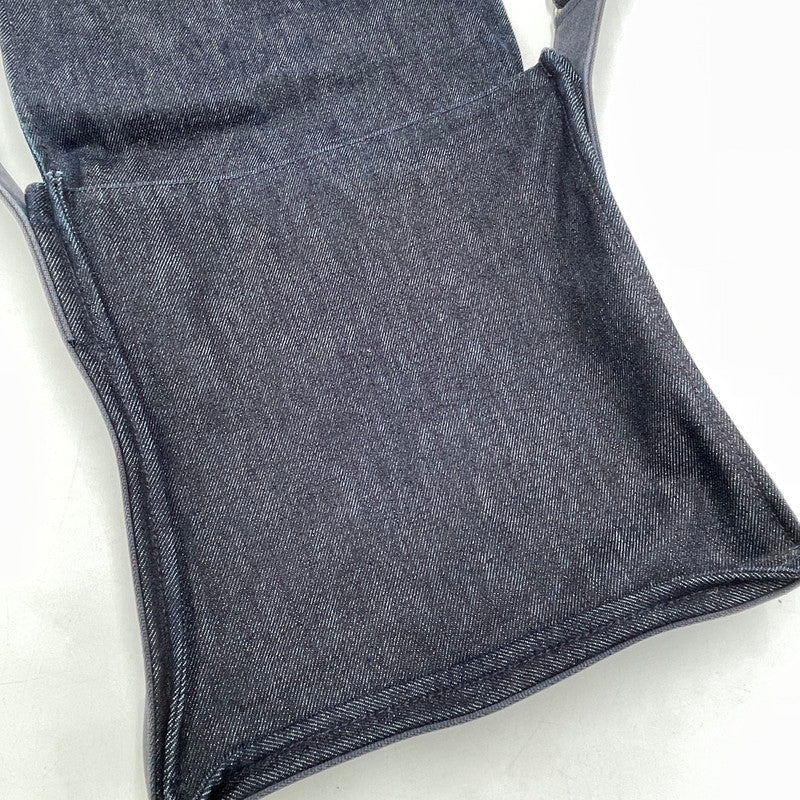 【中古品】【メンズ】 HUNTING WORLD ハンティングワールド DENIM SHOULDER BAG デニム ショルダーバッグ カバン 188-260809-nm-53-tei カラー：ネイビー 万代Net店