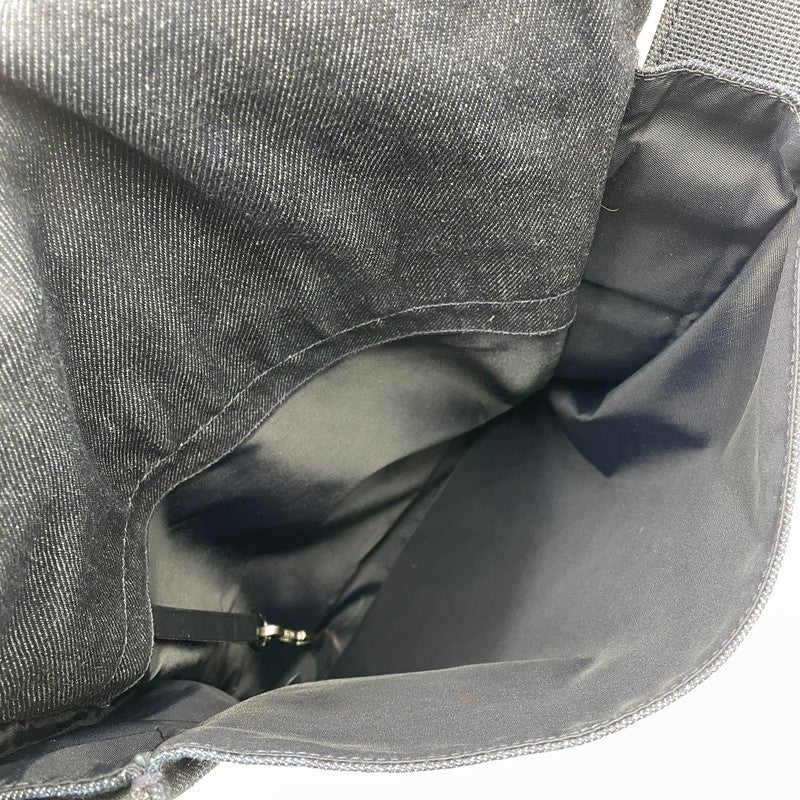 【中古品】【メンズ】 HUNTING WORLD ハンティングワールド DENIM SHOULDER BAG デニム ショルダーバッグ カバン 188-260809-nm-53-tei カラー：ネイビー 万代Net店