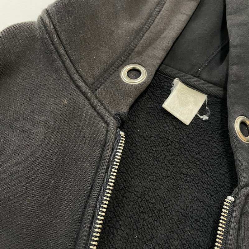 【中古品】【メンズ】 ED HARDY エドハーディー ZIP UP HOODIE 014-017555 ジップアップ フーディ 長袖 トップス パーカー 145-260616-yo-04-tei サイズ：不明 カラー：ブラック 万代Net店