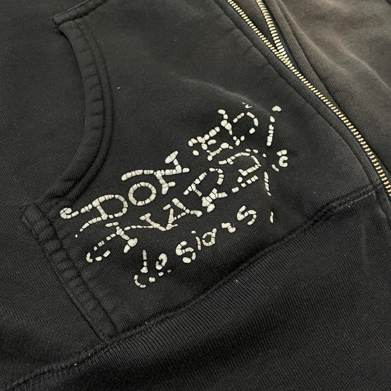 【中古品】【メンズ】 ED HARDY エドハーディー ZIP UP HOODIE 014-017555 ジップアップ フーディ 長袖 トップス パーカー 145-260616-yo-04-tei サイズ：不明 カラー：ブラック 万代Net店