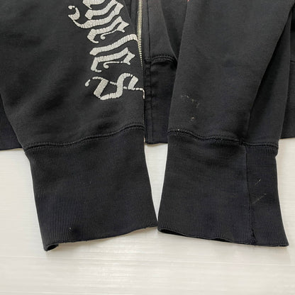 【中古品】【メンズ】 ED HARDY エドハーディー ZIP UP HOODIE 014-017555 ジップアップ フーディ 長袖 トップス パーカー 145-260616-yo-04-tei サイズ：不明 カラー：ブラック 万代Net店