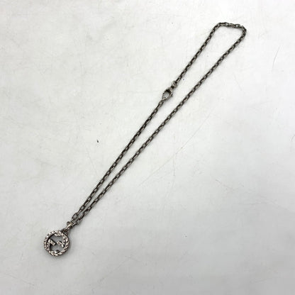 【中古品】【メンズ/レディース】 GUCCI グッチ インターロッキングG ネックレス アラベスク アクセサリー ペンダント Ag925 182-260615-ko-01-tei カラー：シルバー 万代Net店
