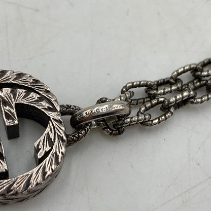 【中古品】【メンズ/レディース】 GUCCI グッチ インターロッキングG ネックレス アラベスク アクセサリー ペンダント Ag925 182-260615-ko-01-tei カラー：シルバー 万代Net店