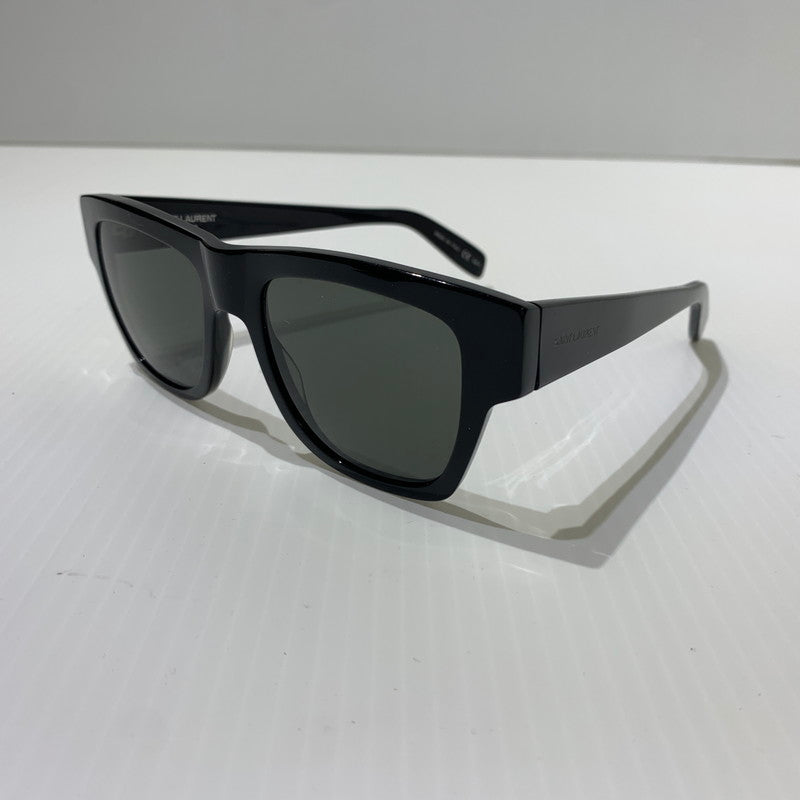 【中古品】【メンズ】 Saint Laurent サンローラン SUNGLASSES SL.142-001 サングラス アイウェア 黒縁フレーム 203-260622-ko-19-tei サイズ：51□19-140 カラー：ブラック 万代Net店
