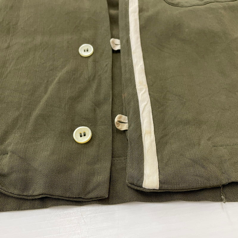 【現状渡し品】【メンズ】 TOWNCRAFT タウンクラフト 60's OPENCOLLAR S/S SHIRT VINTAGE 60年代 オープンカラー ショートスリーブ シャツ 半袖 トップス ヴィンテージ 145-260616-yo-03-tei サイズ：M カラー：グリーン 万代Net店