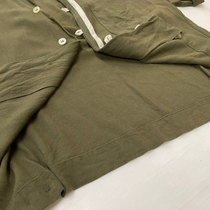 【現状渡し品】【メンズ】 TOWNCRAFT タウンクラフト 60's OPENCOLLAR S/S SHIRT VINTAGE 60年代 オープンカラー ショートスリーブ シャツ 半袖 トップス ヴィンテージ 145-260616-yo-03-tei サイズ：M カラー：グリーン 万代Net店