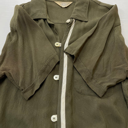 【現状渡し品】【メンズ】 TOWNCRAFT タウンクラフト 60's OPENCOLLAR S/S SHIRT VINTAGE 60年代 オープンカラー ショートスリーブ シャツ 半袖 トップス ヴィンテージ 145-260616-yo-03-tei サイズ：M カラー：グリーン 万代Net店