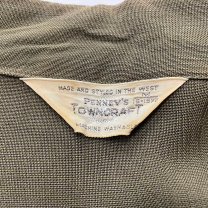 【現状渡し品】【メンズ】 TOWNCRAFT タウンクラフト 60's OPENCOLLAR S/S SHIRT VINTAGE 60年代 オープンカラー ショートスリーブ シャツ 半袖 トップス ヴィンテージ 145-260616-yo-03-tei サイズ：M カラー：グリーン 万代Net店