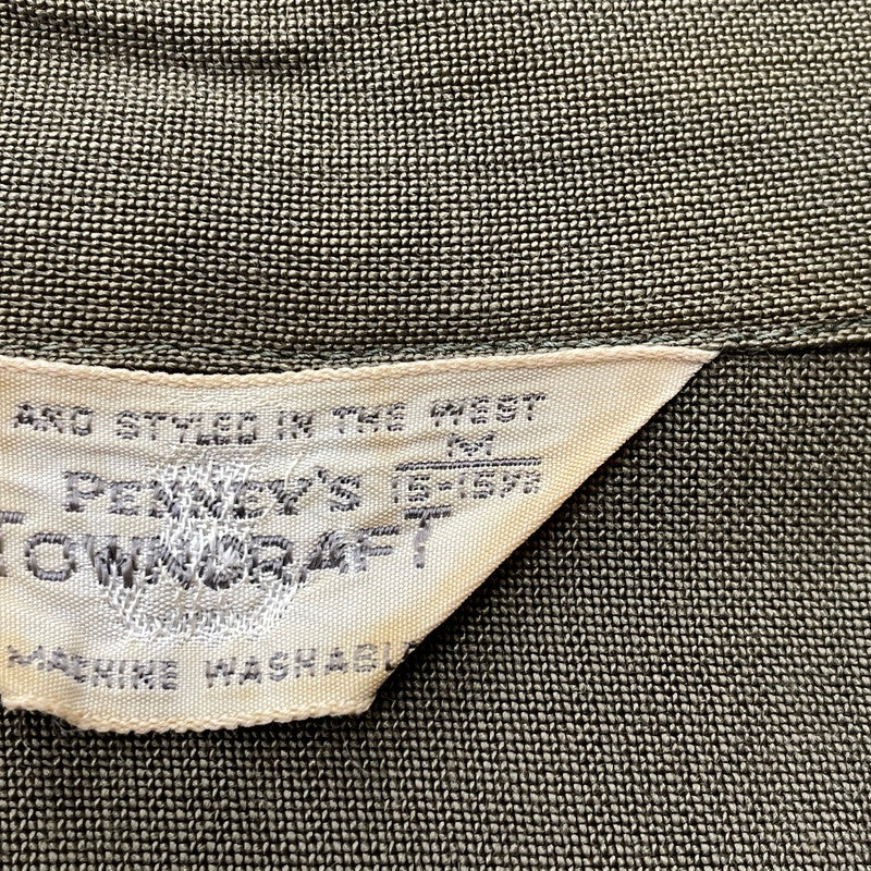 【現状渡し品】【メンズ】 TOWNCRAFT タウンクラフト 60's OPENCOLLAR S/S SHIRT VINTAGE 60年代 オープンカラー ショートスリーブ シャツ 半袖 トップス ヴィンテージ 145-260616-yo-03-tei サイズ：M カラー：グリーン 万代Net店