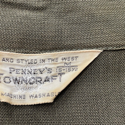 【現状渡し品】【メンズ】 TOWNCRAFT タウンクラフト 60's OPENCOLLAR S/S SHIRT VINTAGE 60年代 オープンカラー ショートスリーブ シャツ 半袖 トップス ヴィンテージ 145-260616-yo-03-tei サイズ：M カラー：グリーン 万代Net店