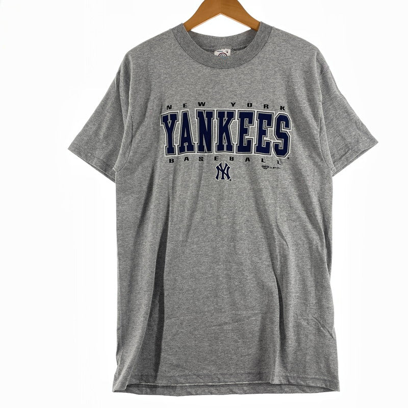 【中古品】【メンズ】 DELTA デルタ YANKEES LOGO S/S TEE ヤンキース ロゴ ショートスリーブ Tシャツ 半袖 トップス 145-260808-sa-01-tei サイズ：M カラー：グレー 万代Net店