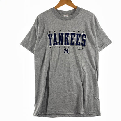 【中古品】【メンズ】 DELTA デルタ YANKEES LOGO S/S TEE ヤンキース ロゴ ショートスリーブ Tシャツ 半袖 トップス 145-260808-sa-01-tei サイズ：M カラー：グレー 万代Net店
