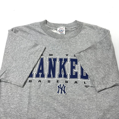 【中古品】【メンズ】 DELTA デルタ YANKEES LOGO S/S TEE ヤンキース ロゴ ショートスリーブ Tシャツ 半袖 トップス 145-260808-sa-01-tei サイズ：M カラー：グレー 万代Net店