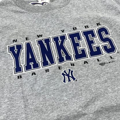 【中古品】【メンズ】 DELTA デルタ YANKEES LOGO S/S TEE ヤンキース ロゴ ショートスリーブ Tシャツ 半袖 トップス 145-260808-sa-01-tei サイズ：M カラー：グレー 万代Net店