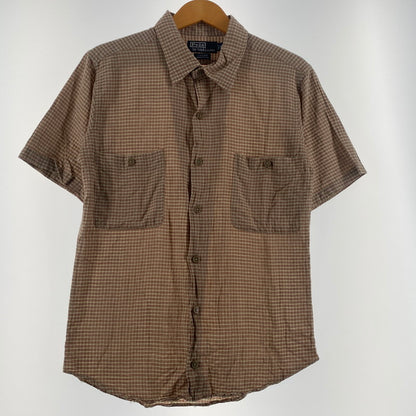 【中古品】【メンズ】 POLO by RALPH LAUREN ポロバイラルフローレン COLLIER CHECK S/S SHIRT コリアー チェック ショートスリーブシャツ 半袖トップス 145-260704-ss-01-tei サイズ：XL カラー：ブラウン 万代Net店