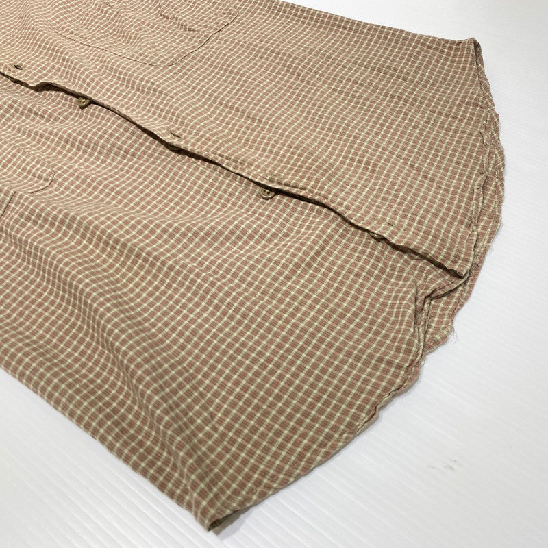 【中古品】【メンズ】 POLO by RALPH LAUREN ポロバイラルフローレン COLLIER CHECK S/S SHIRT コリアー チェック ショートスリーブシャツ 半袖トップス 145-260704-ss-01-tei サイズ：XL カラー：ブラウン 万代Net店