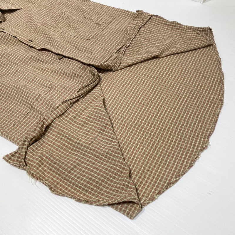【中古品】【メンズ】 POLO by RALPH LAUREN ポロバイラルフローレン COLLIER CHECK S/S SHIRT コリアー チェック ショートスリーブシャツ 半袖トップス 145-260704-ss-01-tei サイズ：XL カラー：ブラウン 万代Net店