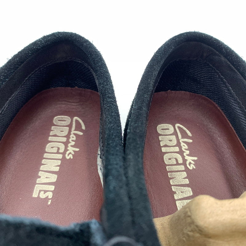 【中古品】【メンズ】 Clarks クラークス WALLABEE GTX BOOTS 26179251 ワラビー ブーツ 靴 ゴアテックス ビブラムソール 164-260615-ko-06-tei サイズ：UK7.5 カラー：ブラック 万代Net店