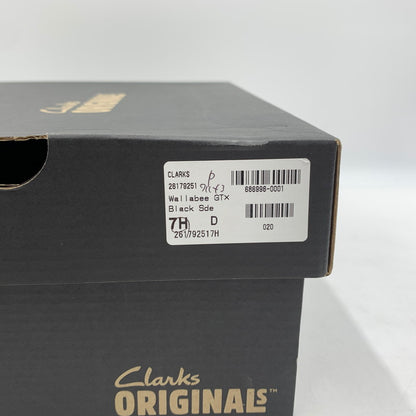 【中古品】【メンズ】 Clarks クラークス WALLABEE GTX BOOTS 26179251 ワラビー ブーツ 靴 ゴアテックス ビブラムソール 164-260615-ko-06-tei サイズ：UK7.5 カラー：ブラック 万代Net店