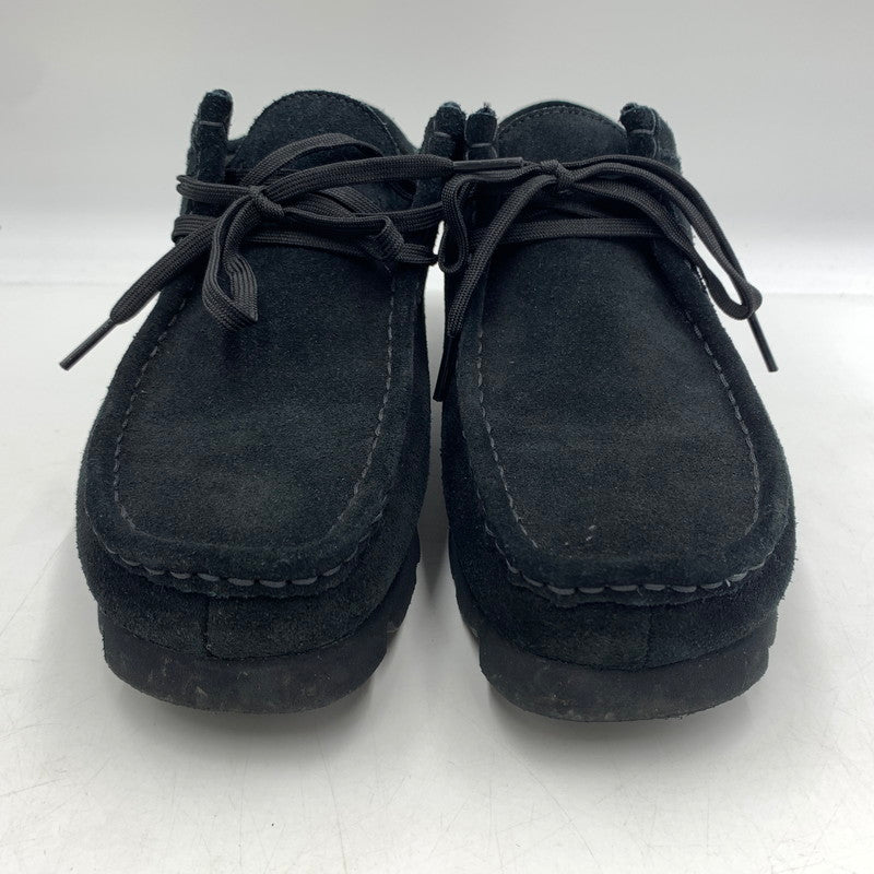 【中古品】【メンズ】 Clarks クラークス WALLABEE GTX BOOTS 26179251 ワラビー ブーツ 靴 ゴアテックス ビブラムソール 164-260615-ko-06-tei サイズ：UK7.5 カラー：ブラック 万代Net店