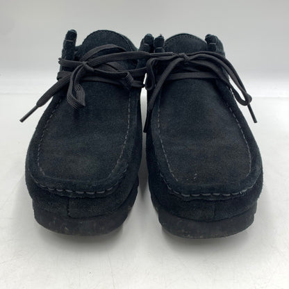 【中古品】【メンズ】 Clarks クラークス WALLABEE GTX BOOTS 26179251 ワラビー ブーツ 靴 ゴアテックス ビブラムソール 164-260615-ko-06-tei サイズ：UK7.5 カラー：ブラック 万代Net店