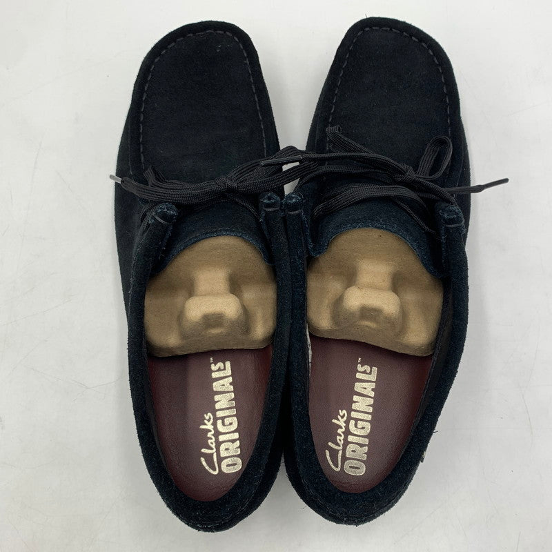 【中古品】【メンズ】 Clarks クラークス WALLABEE GTX BOOTS 26179251 ワラビー ブーツ 靴 ゴアテックス ビブラムソール 164-260615-ko-06-tei サイズ：UK7.5 カラー：ブラック 万代Net店