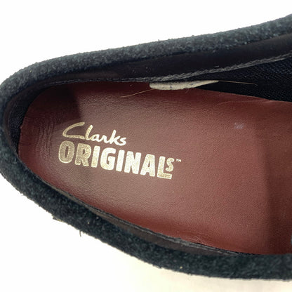 【中古品】【メンズ】 Clarks クラークス WALLABEE GTX BOOTS 26179251 ワラビー ブーツ 靴 ゴアテックス ビブラムソール 164-260615-ko-06-tei サイズ：UK7.5 カラー：ブラック 万代Net店