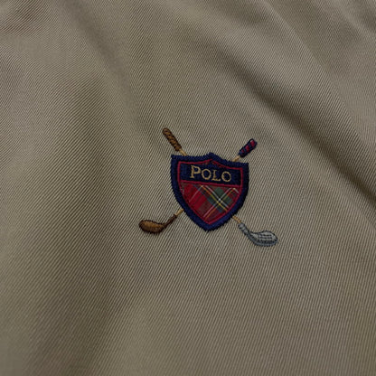 【現状渡し品】【メンズ】 POLO RALPH LAUREN ポロ ラルフローレン 90’ｓ HARRINGTON JACKET 90年代 ハリントン ジャケット アウター 147-260614-sa-05-tei サイズ：XL カラー：ベージュ 万代Net店