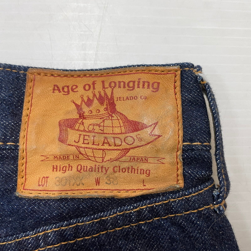 【中古品】【メンズ】 JELADO ジェラード AGE OF LONGING 301XX DENIM PANTS JP94301 エイジオブ ロッキング 301ダブルエックス デニムパンツ ボトムス ジーンズ 156-260614-sa-10-tei サイズ：38 カラー：インディゴ 万代Net店