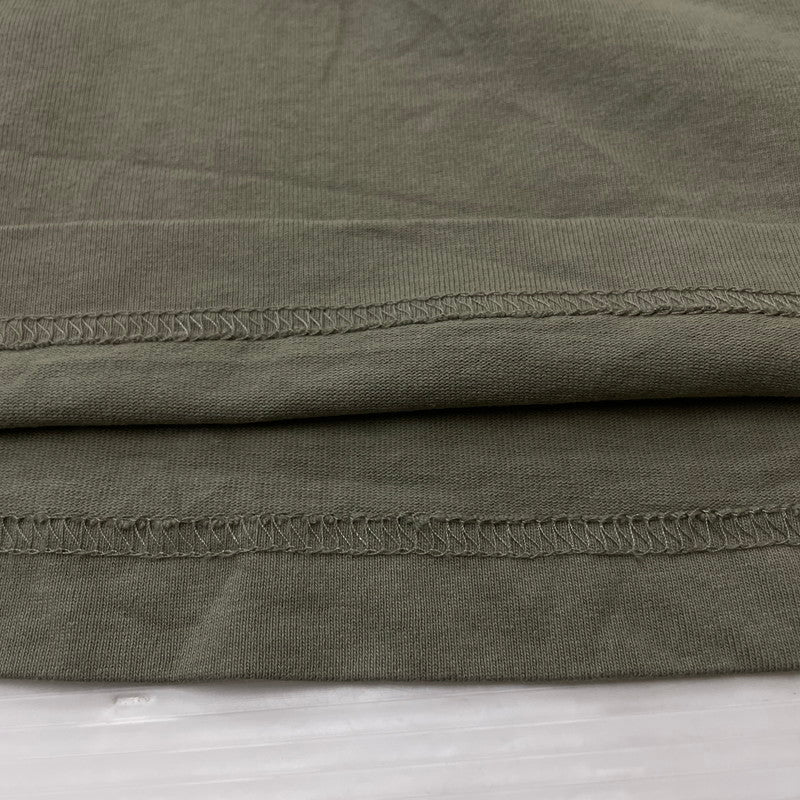 【中古品】【メンズ】 MAISON KITSUNE メゾン キツネ HANDWRITING COMFORT TEE MM00126KJ7025 ハンドライティング コンフォート Tシャツ 半袖 トップス 141-260614-sa-01-tei サイズ：XS カラー：カーキ 万代Net店