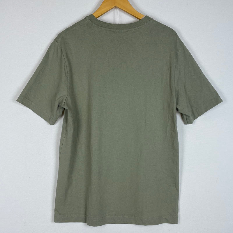 【中古品】【メンズ】 MAISON KITSUNE メゾン キツネ HANDWRITING COMFORT TEE MM00126KJ7025 ハンドライティング コンフォート Tシャツ 半袖 トップス 141-260614-sa-01-tei サイズ：XS カラー：カーキ 万代Net店